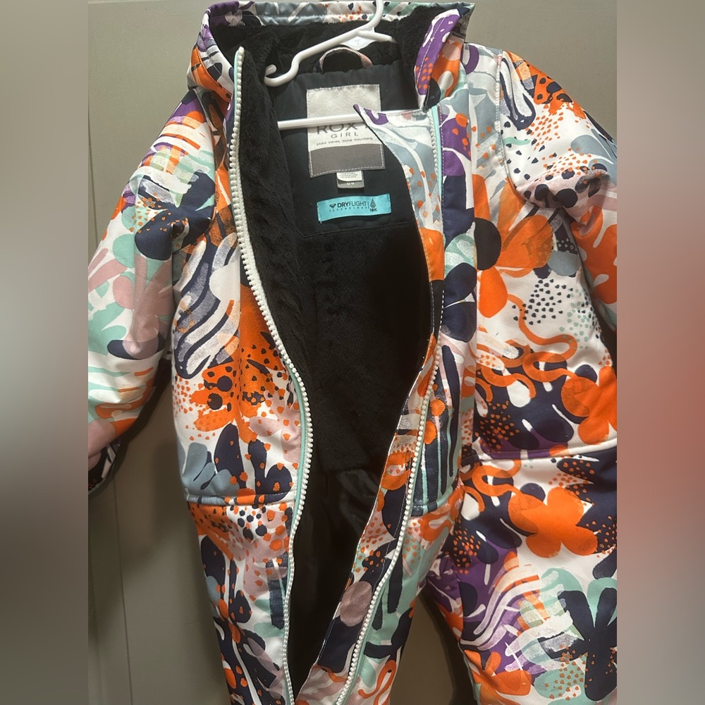 Roxy Girl Size 12 Months Dryflight Snowsuit Bunting Pre-owned - Picture 3 of 13
